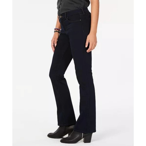 Style & Co Tummy Control Bootleg Jeans 10 Long - Picture 1 of 12